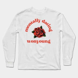 Mentally dating IZONE Jang wonyoung Long Sleeve T-Shirt